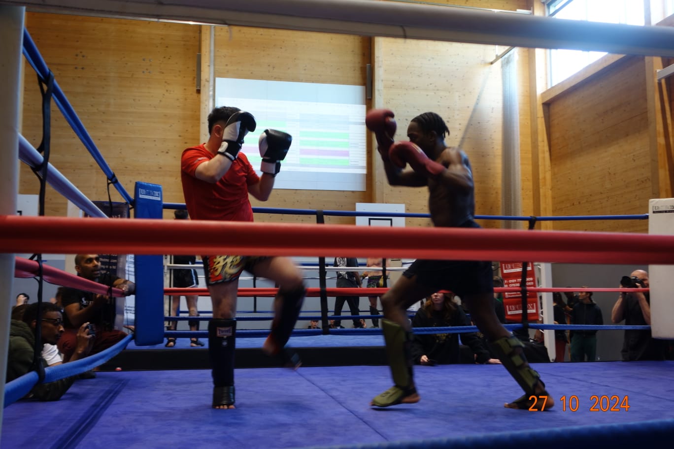 Muay Thai bout — in the ring